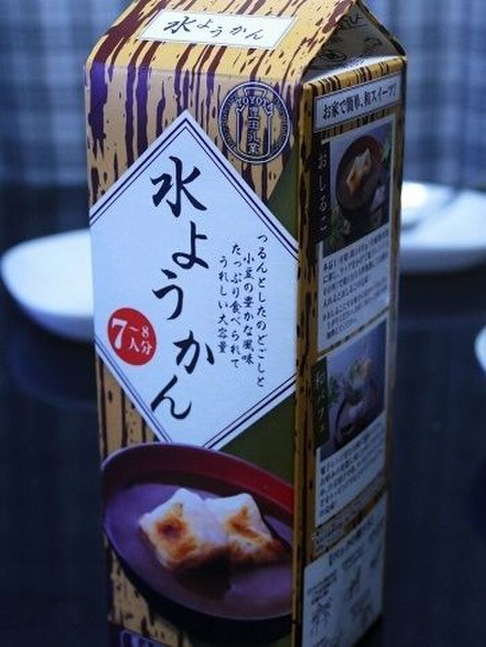 業務用スーパーの1キロ入り紙パックスイーツ「水ようかん」