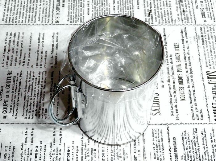 ビニール袋をセットして完成