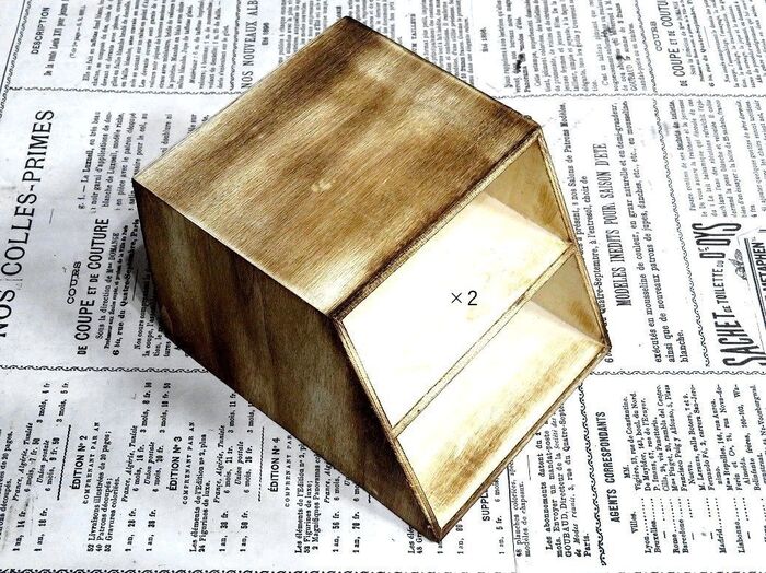 ダイソーの木箱