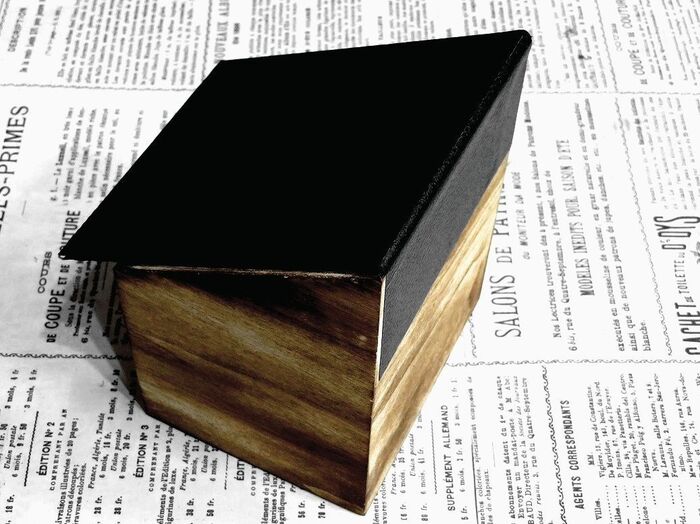 木箱に固定する