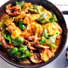 ♡ごはんがすすむ♡とろ〜りチーズ回鍋肉♡【#豚肉#キャベツ#簡単#節約】