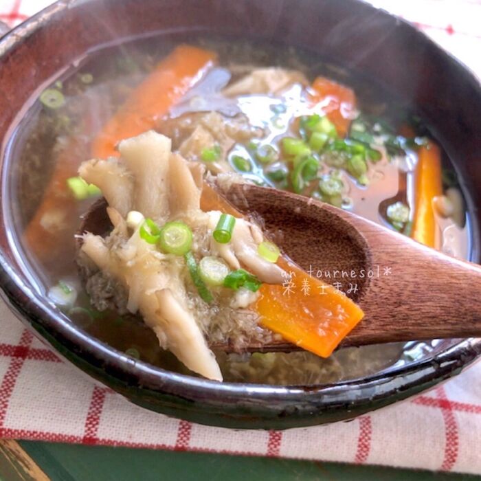 時短で身体を温めて☆ダイエットにもオススメ‼すりおろしごぼうスープ