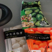 コンビニ 冷凍野菜で 簡単スープ