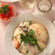 白だしで和風クリームシチュー