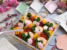 鮭フレークとイクラで 我が家のちらし寿司