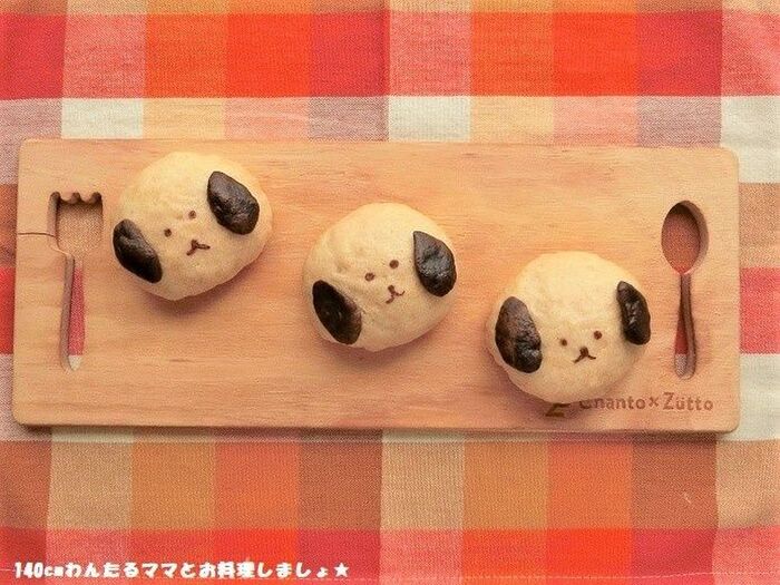 ふわふわ★犬のきなこまん