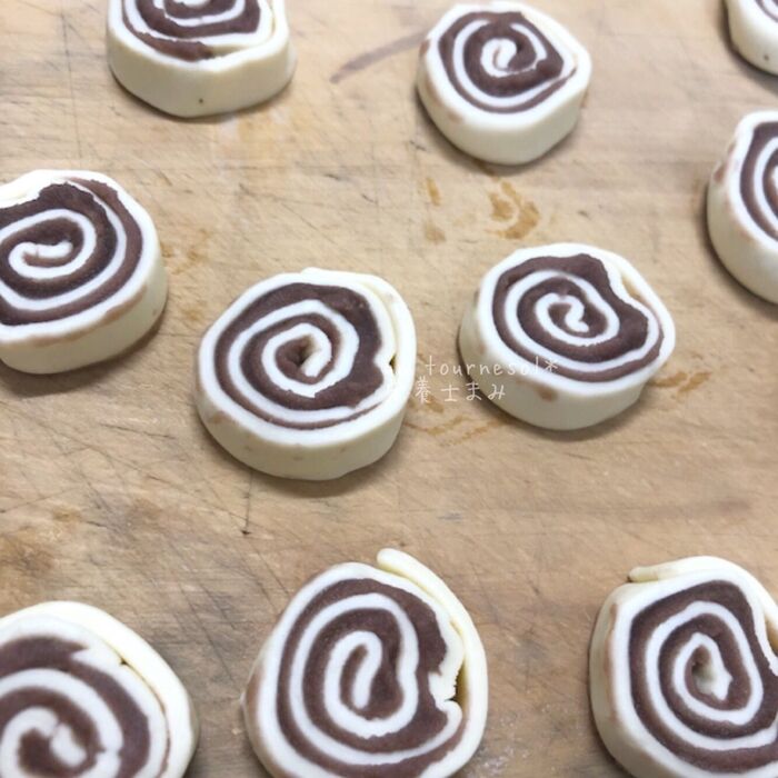 ③切った後、形を整えて!