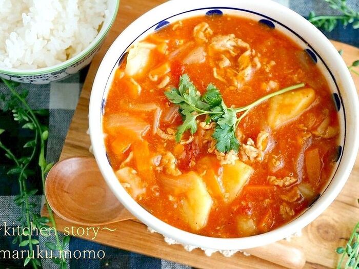 これは癖になる~~♪1年中食べられるお気に入りの『トマトの和風シチュー』