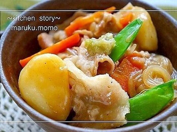 お出汁香る*我が家の肉じゃが(わさび味)