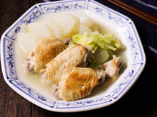 こく旨!手羽先と大根と白菜のジンジャースープ#簡単#食材3つ