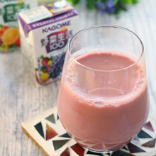 混ぜるだけ!カゴメ野菜生活でスムージー風ドリンク♪