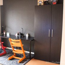 小学生2人分のランドセル収納。