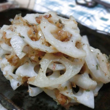 簡単美味の箸休め♪ れんこんの梅おかか和え