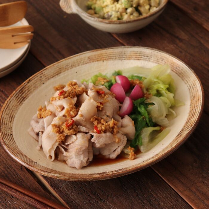 生姜ごまポンで食べる♪まるごとレタスの豚しゃぶ温サラダ