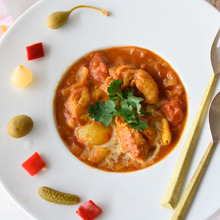 【技あり時短】電子レンジ7分❤お店級チキンカレー【#プチ圧力調理バッグ 】と日本ワイン