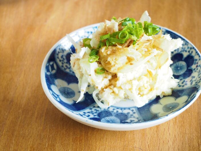 材料はうちにあったもの。和ポテトサラダ