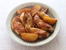 本みりんを使って☆手羽先と新じゃがの甘辛だれ