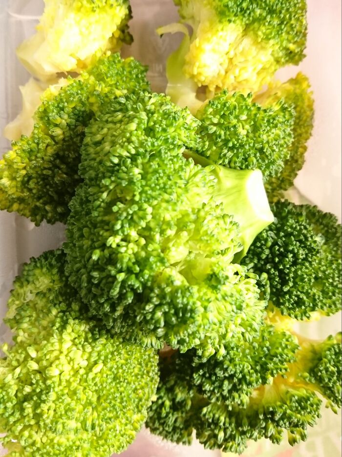 ただ茹でただけのブロッコリー