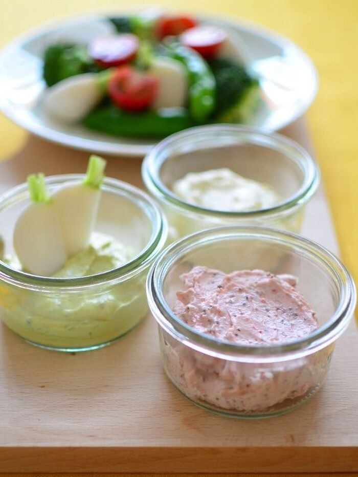 野菜スティックに❀フランスのマスタードで作るカラフルディップソース