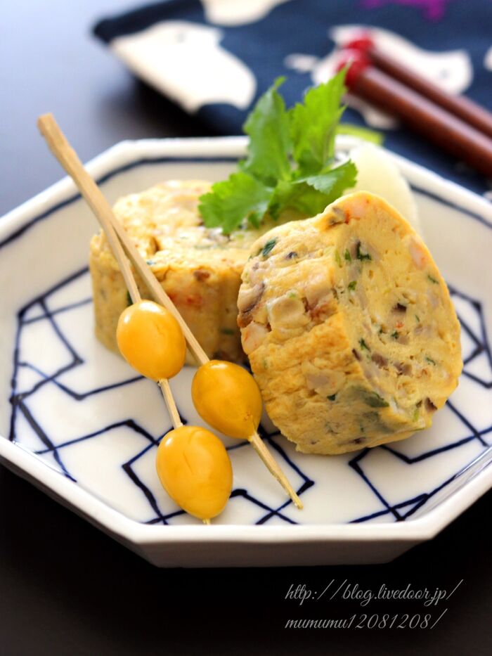 茶碗蒸し風、たまごやき。