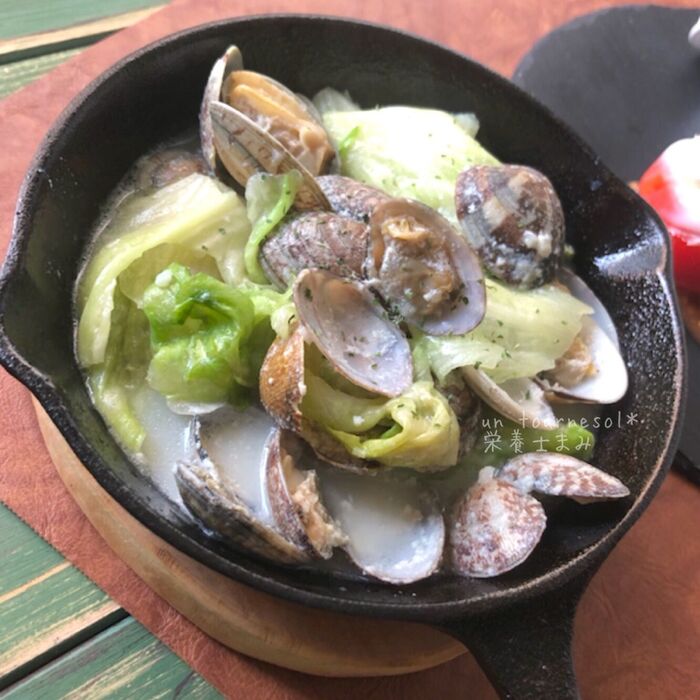 アサリのミルク蒸し