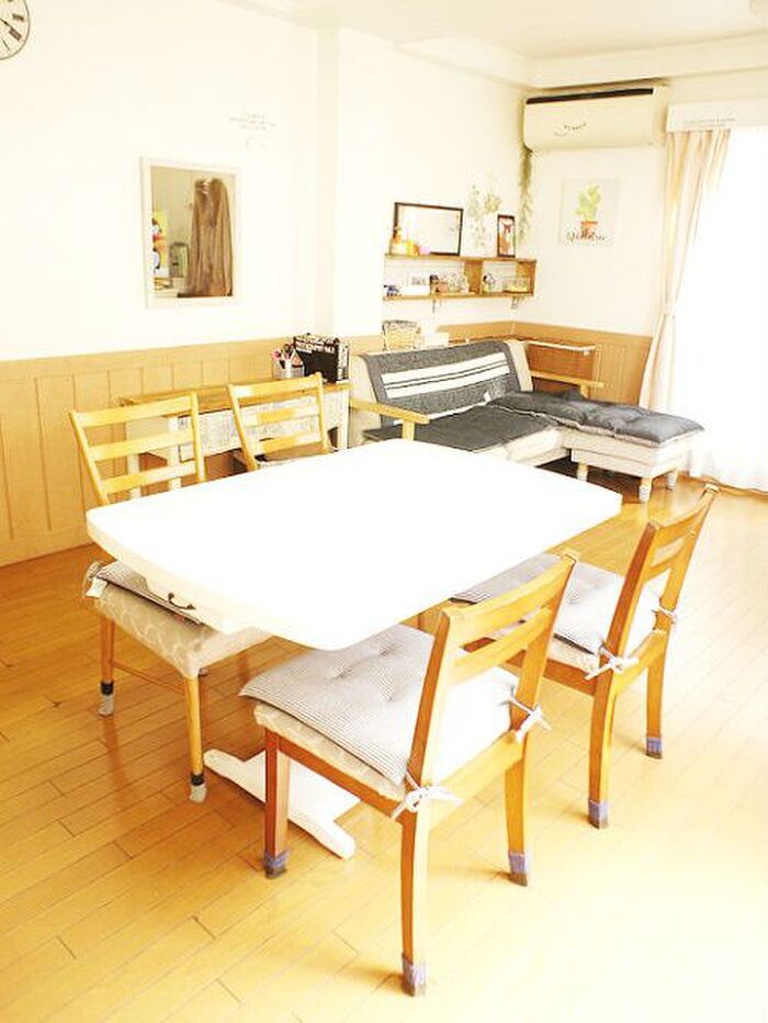 春夏インテリア★ニトリのネイビーストライプでちょっとシックに