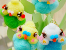 カンタン♪ときめきハンドメイド♪ **デコレーションボールなインコちゃん**
