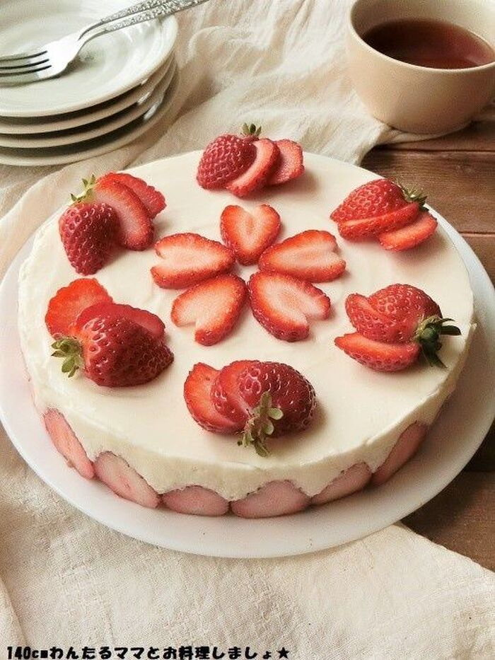 合格おめでとう♪レアチーズケーキ