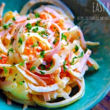 ♡簡単・デリ風♡新玉ねぎとたまごのサラダ♡【#時短#節約#春】