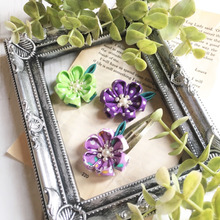 100均材料を使って縫わない髪飾り作り①