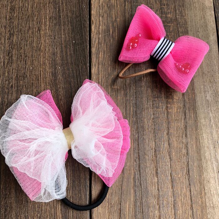 材料まさかのアレ!?で作るリボンのヘアゴム