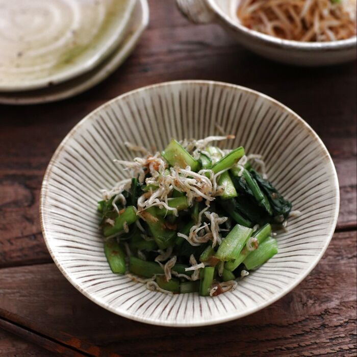 小松菜のかつおじゃこ和え