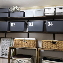 ダイソーの収納ボックスを使って統一してみました~洗面所~