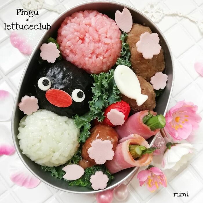 お花見団子になっちゃった!ピングーでお花見弁当