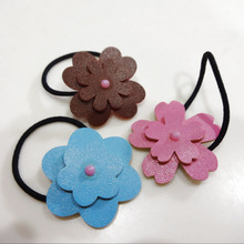 貼るだけ簡単☆彡 お子様もちょっぴり大人のレザー風♡髪飾り