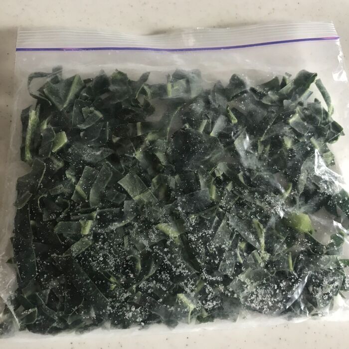 ざくざく切って生のまま冷凍保存