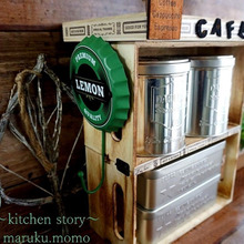 100均雑貨でDIY★スッキリ収納できるカフェセット