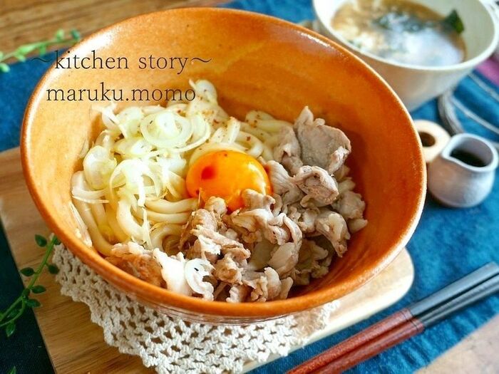 いつもの『うどん』の作り方を少し変えてみた♪