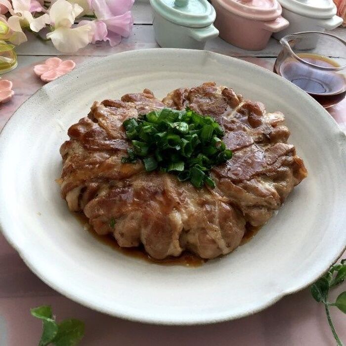 カリッカリがおいしい~豚バラ肉のエノキコーンバター包み