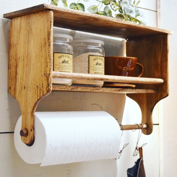 100均DIYでキッチンペーパーと調味料をスッキリ収納!