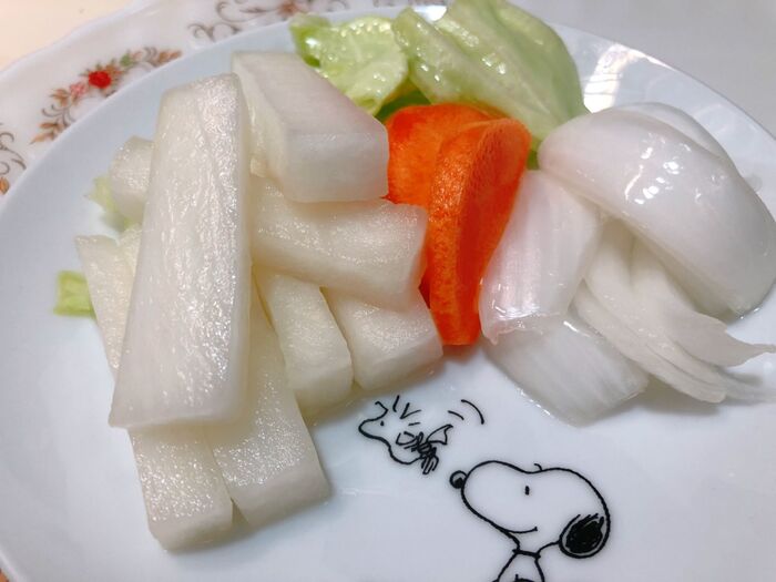 りんご酢とハチミツだけの〜簡単ピクルス♡