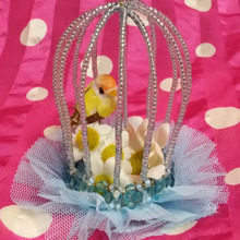 ビーズで鳥かご風ヘッドドレスをハンドメイド