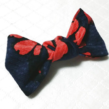 結んで簡単に作るヘアアクセサリー