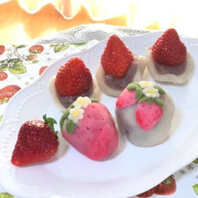 和スィーツに挑戦!!イチゴの練り切り