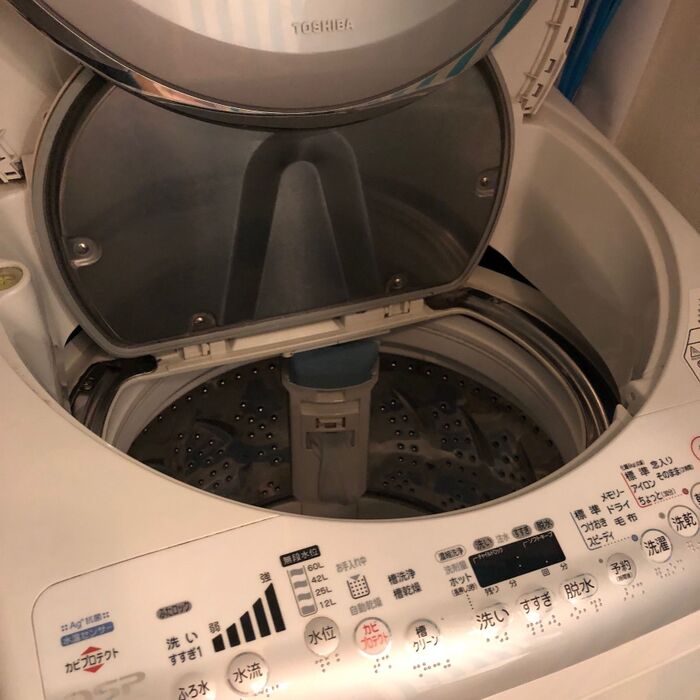 小ワザ!洗濯槽の掃除の網を使い捨てにしてみた。