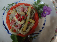 藍色に憧れたスパサラ・・・・神戸トマトのシャルロットに降参するの巻!!