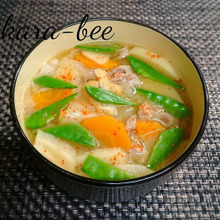 春の味覚たっぷり♪たけのこと新玉ねぎのほっこり豚汁