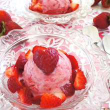 材料2つ★3ステップ♪ママの味❤ミルキーストロベリーアイス