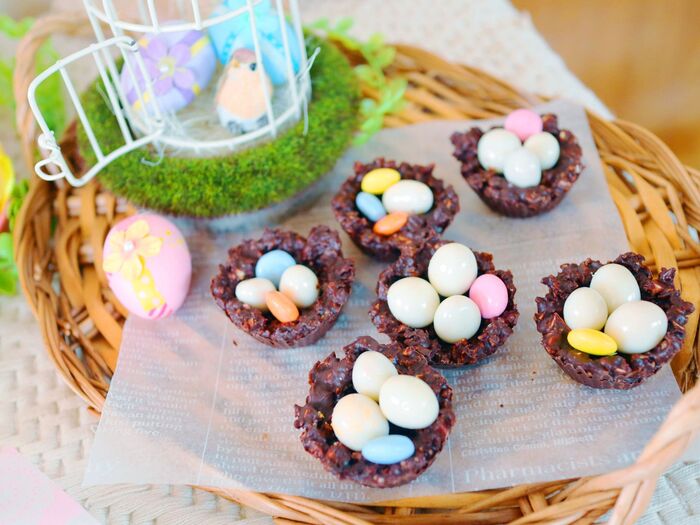 イースターに♪鳥の巣ナッツチョコ
