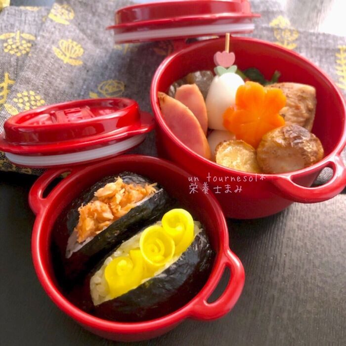 【❤娘ちゃん弁当❤】だしとスパイスの魔法のイタリアンソテーを使って‼貧血予防弁当♪